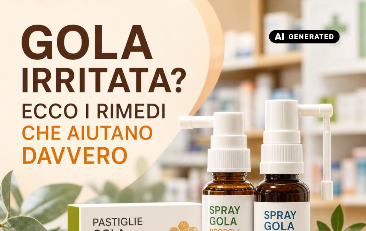 Gola irritata? Spray, pastiglie e rimedi naturali