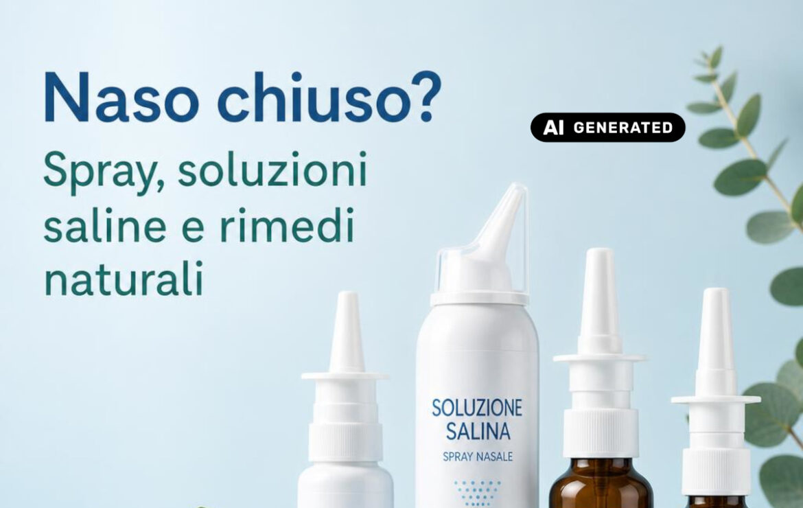 Naso chiuso? Spray, soluzioni saline e rimedi naturali