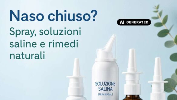 Naso chiuso? Spray, soluzioni saline e rimedi naturali
