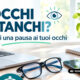Occhi stanchi dopo smartphone e computer