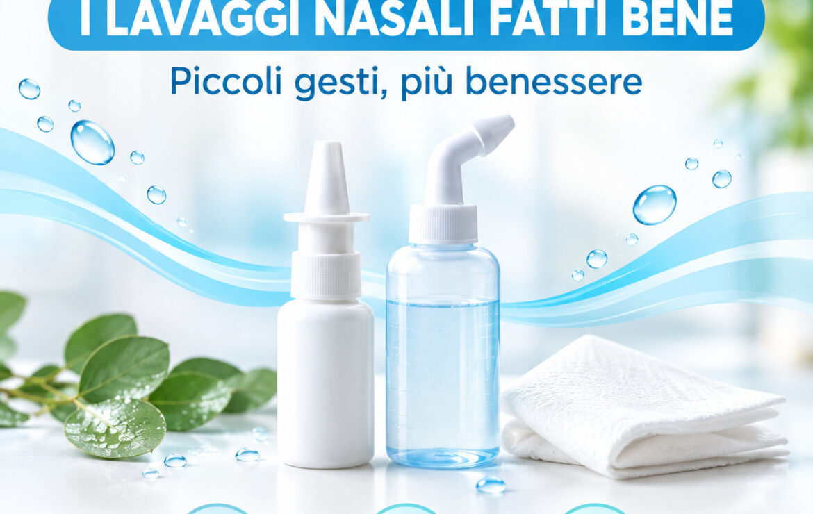 Naso chiuso e lavaggi nasali